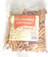 Mängden socker i Палочки хрустящие с маком