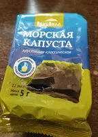 Mängden socker i Морская капуста хрустящая классическая