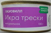 Mängden socker i Икра трески соленая натуральная