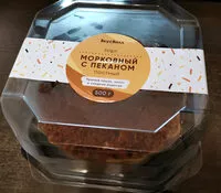 Mängden socker i Торт морковный с пеканом постный 500г