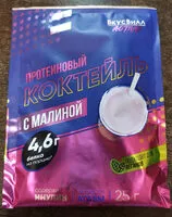 Mängden socker i Протеиновый коктейль с малиной