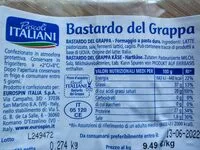 Mängden socker i Bastardo del Grappa