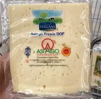 Mängden socker i Formaggio asiago fresco DOP