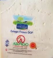Mängden socker i Formaggio Asiago fresco dop