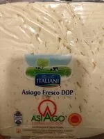 Mängden socker i Asiago fresco dop