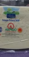 Mängden socker i FORMAGGIO ASIAGO FRESCO DOP