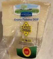 Mängden socker i Grana padano DOP