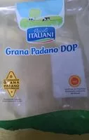 Mängden socker i Grana Padano DOP