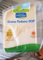 Mängden socker i Formaggio grana padano dop