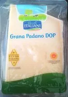 Mängden socker i Grana padano DOP