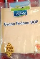 Mängden socker i Grana padano dop