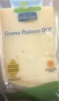 Mängden socker i Grana padano DOP