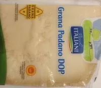 Mängden socker i Formaggio grana padano dop