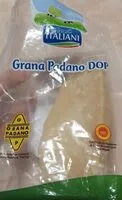 Mängden socker i Grana padano dop