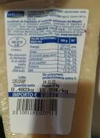 Mängden socker i Parmigiano reggiano Dop