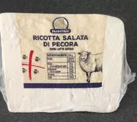 Mängden socker i Ricotta salata di pecora