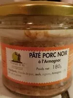 Mängden socker i Paté porc noir