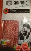 Mängden socker i Salami Spianata Romana Luftgetrocknet