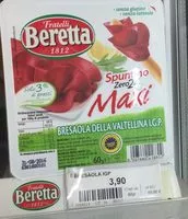 Mängden socker i Bresaola della Valtellina