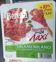 Mängden socker i Salame Milano