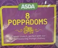 Mängden socker i Poppadoms