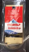 Mängden socker i Fromage à raclette de montagne en tranches Pro Montagna