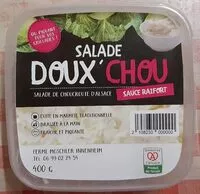 Mängden socker i Doux'Choux, salade de choucroute  d'Alsace, sauce raifort
