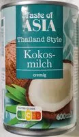Mängden socker i Kokosmilch cremig
