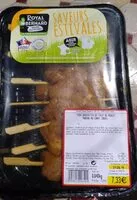 Mängden socker i Mini brochette de filet de poulet mariné au curry