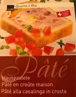 Mängden socker i Pâté en croûte maison
