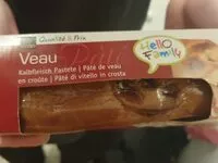 Mängden socker i Pâté de Veau en croûte