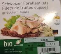 Mängden socker i Filets de truite suisses