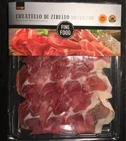 Mängden socker i Culatello di Zibello