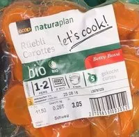 Mängden socker i Betty Bossi Carottes bio