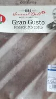Mängden socker i Gran gusto prosciutto cotto