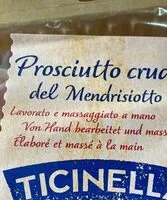 Mängden socker i Prosciutto crude del mendrisiotto