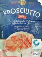 Mängden socker i Prosciutto crudo, am Stück