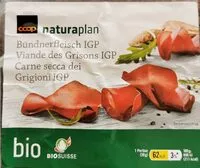 Mängden socker i Viande des Grisons IGP