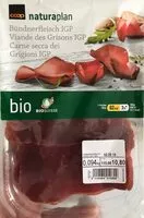 Mängden socker i Viande des grisons IGP