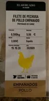 Mängden socker i filetes de pechuga de pollo empanado