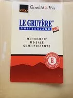Mängden socker i Fromage Gruyère mi-salé