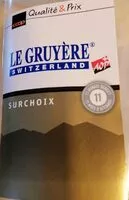 Mängden socker i Le gruyère Switzerland AOP