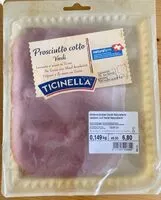 Mängden socker i Prosciutto cotto Verdi