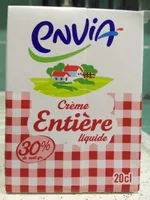 Mängden socker i Crème entière liquide