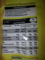 Mängden socker i Jelly Babies