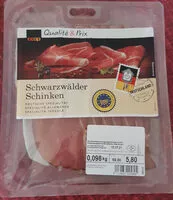 Mängden socker i Schwarzwälder Schinken