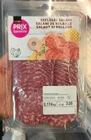 Mängden socker i Salami de volaille