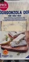 Mängden socker i Gorgonzola DOP
