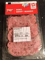 Mängden socker i Viande de boeuf haché