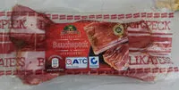 Mängden socker i Bauchspeck geräuchert